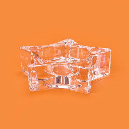Deco Star Mumluk - Şeffaf - 6,8x3 cm