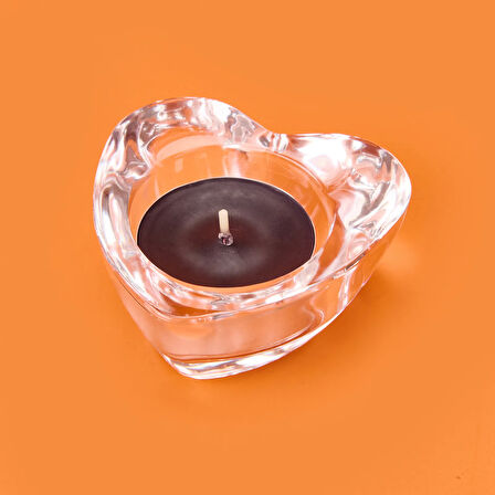 Deco Heart Mumluk - Şeffaf -6,8x2x8 cm