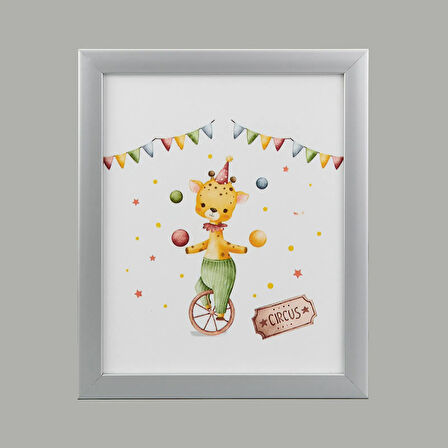Deco Circus Tablo - Renkli - 28x23 cm