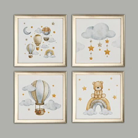 Deco Dream Tablo - Renkli - 28x28 cm