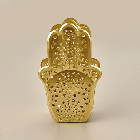 Etnik Metal Mumluk - Gold - 10 cm