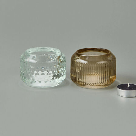 Cam Şamdan - Asorti - 7 cm