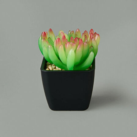Mini Saksıda Yapay Çiçek - Asorti - 11x5 cm
