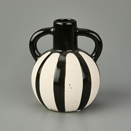 Pottery Vazo - Siyah - 20 cm
