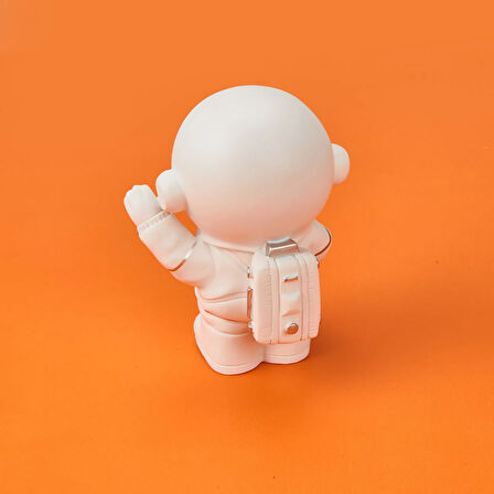 Madalyalı Astronot Dekor - Asorti - 12x7 cm