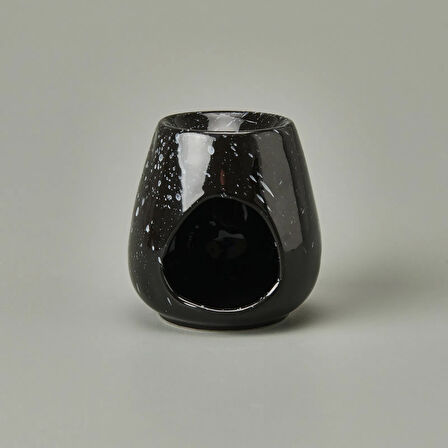 Deco Enyo Seramik Buhurdanlık - Siyah - 11 cm