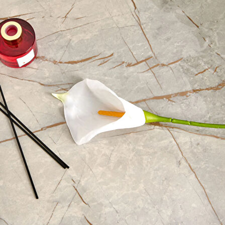 Deco Yapay Zambak Çiçeği - Beyaz - 60 cm