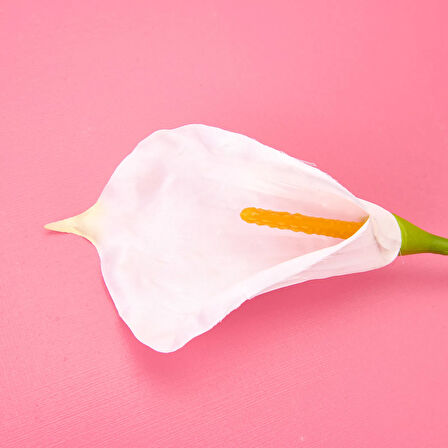 Deco Yapay Zambak Çiçeği - Beyaz - 60 cm