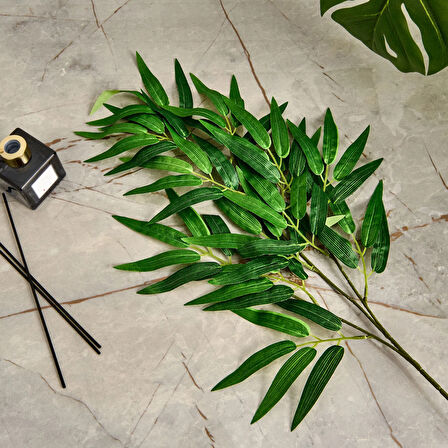 Deco Yapay Bamboo Yaprağı - Yeşil - 64 cm