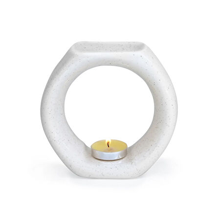 Deco Aisa Seramik Buhurdanlık - Krem - 12.5 cm