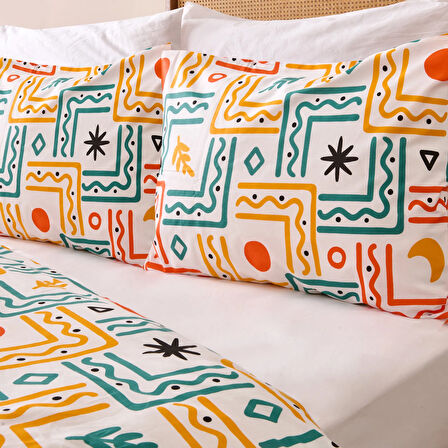 Soft Cubo Çift Kişilik Nevresim Takımı - Renkli