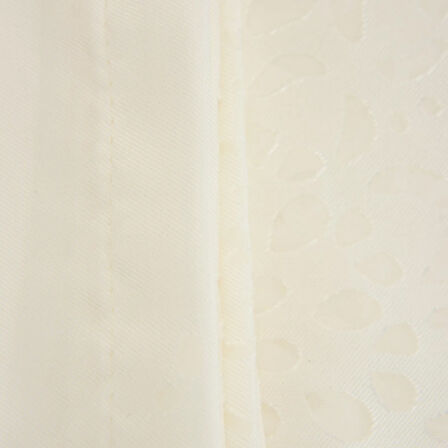 Soft Floral Devore Masa Örtüsü - Krem - 140x200 cm