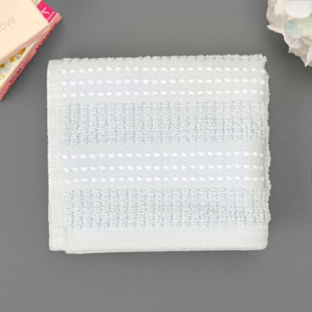 Soft Stripe El Havlusu - Mavi - 30x50 cm