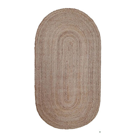 Home ET124 Bolero Jüt Örgü Halı - Natürel - 120x180 cm