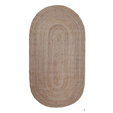 Home ET123 Bolero Jüt Örgü Halı - Natürel - 80x150 cm