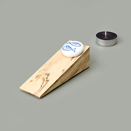 Home Balık Temalı Kapı Stoperi - Açık Kahverengi