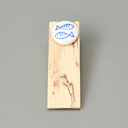 Home Balık Temalı Kapı Stoperi - Açık Kahverengi