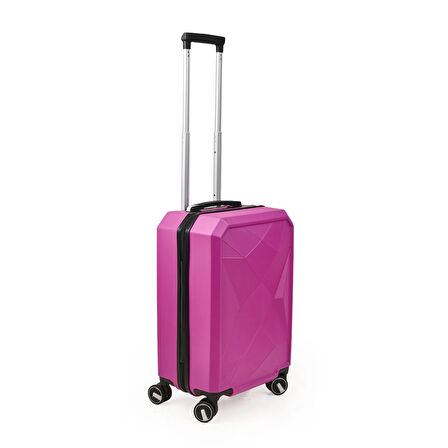 Travel Star Kabin Boy ABS Valiz - Pembe- 57x37x23 cm