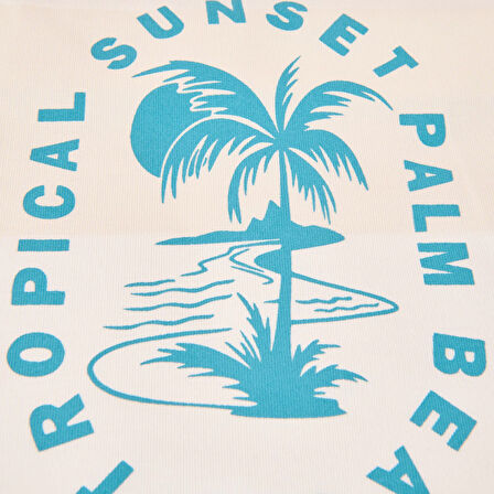 Soft Tropical Çanta - Ekru - 50x45 cm