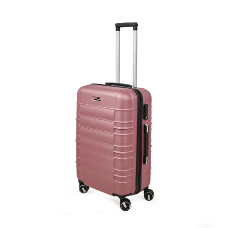Travel Star Orta Boy ABS Valiz - Gülkurusu - 66x45x26 cm
