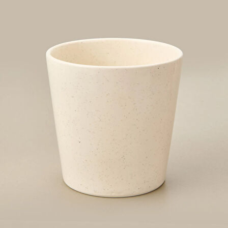 Seramik Saksı - Beyaz - 13x13x13 cm