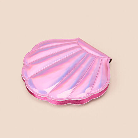 Deco İstiridye Cep Aynası - Asorti - 8x9 cm