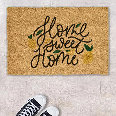 Home Koko Home Sweet Home Kapı Önü Paspası - Renkli - 40x60 cm