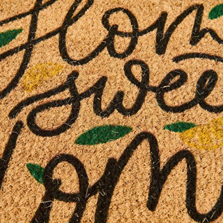 Home Koko Home Sweet Home Kapı Önü Paspası - Renkli - 40x60 cm