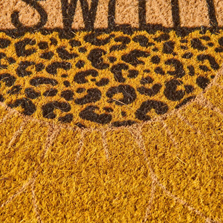 Home Die Sonne Koko Ayçiçeği Desenli Kapı Paspası - Renkli - 40x60 cm