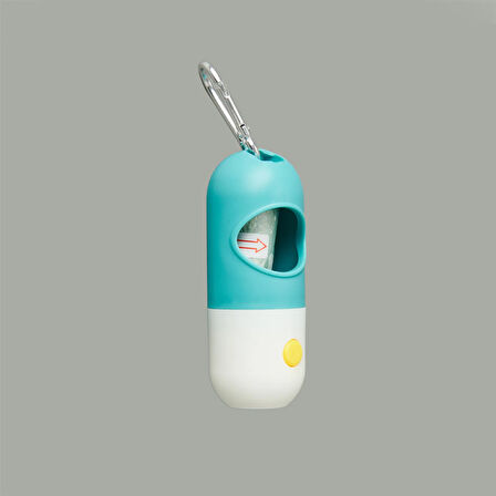 Ledli Kedi Köpek Poşet Taşıma Çantası - Mavi - 16 cm