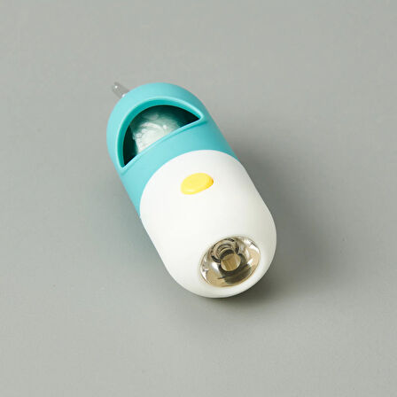 Ledli Kedi Köpek Poşet Taşıma Çantası - Mavi - 16 cm