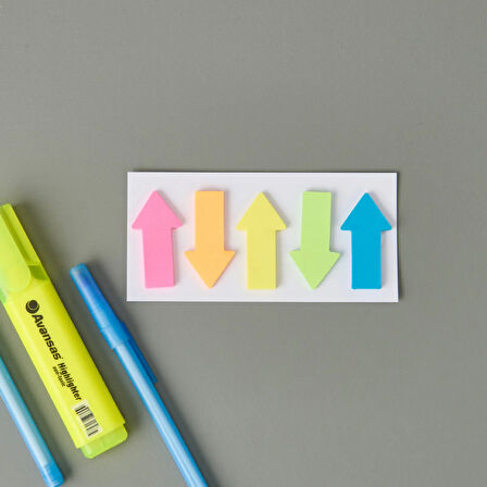 5'li Renkli Post-it - Asorti