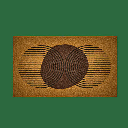 Welcome Paradoks Kapı Paspası - Bej / Kahverengi - 35x60 cm