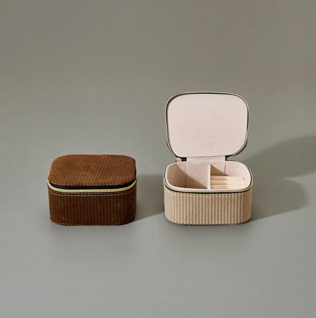 Dikdörtgen Takı Organizer Kutusu - Asorti - 7x10x12 cm