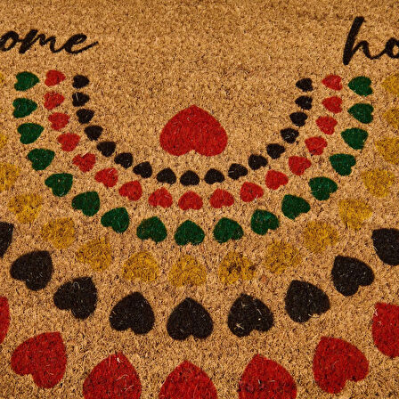 Home Sollen Koko Kapı Önü Paspası - Renkli - 45x75 cm
