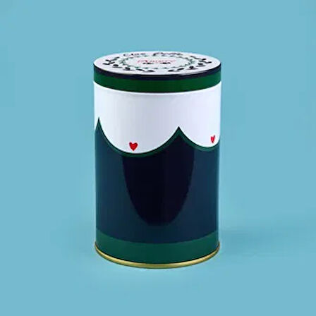 Amore Yuvarlak Tekli Metal Kutu - Renkli - 900 ml