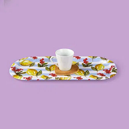 Limecello Sunumluk Tepsi - Renkli - 34,9x15,9 cm