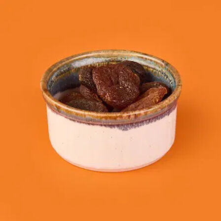 Porselen Sufle Kabı - Mavi - 9 cm