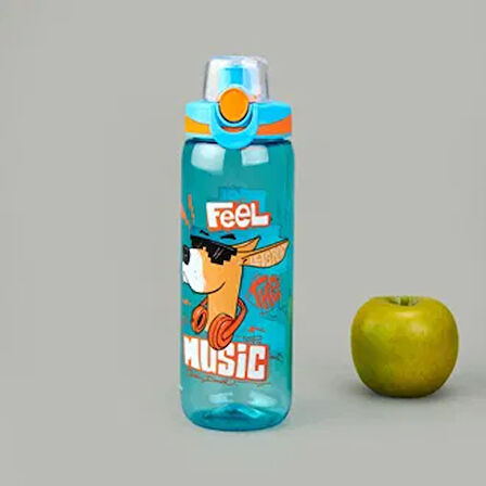 Trego Feel Musica Kilitli Tritan Matara - Renkli - 630 ml