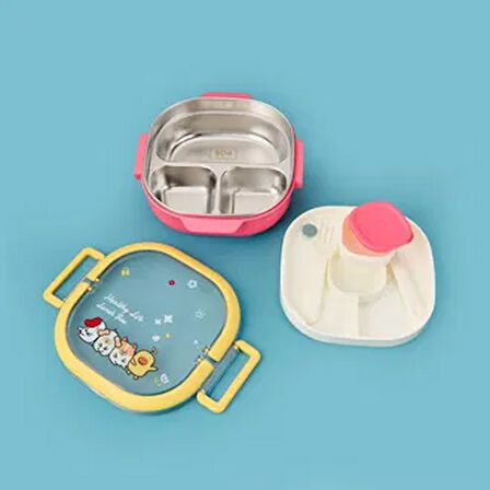 Figürlü Yemek Kabı - Kırmızı - 700 ml