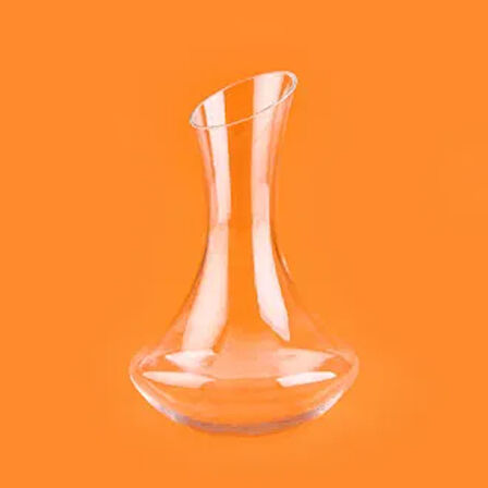 43634 Ağzı Eğik Kesme Karaf - Şeffaf - 1,8 lt