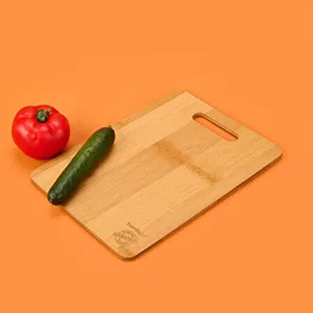 Plank Küçük Kesme ve Steak Tahtası - Açık Kahverengi