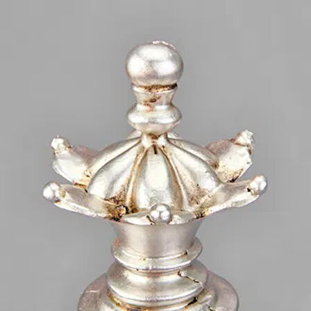 Deco Vezir Dekor - Gümüş - 38 cm