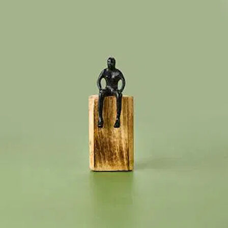Soyut İnsan Dekoratif Obje - Asorti - 23x9x9 cm
