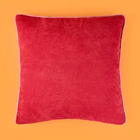 Soft Asas Kırlent - Kırmızı / Pembe - 45X45 cm
