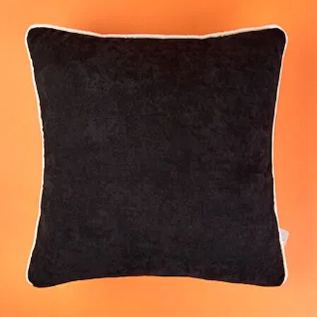 Soft Asas Kırlent - Siyah - 45x45 cm