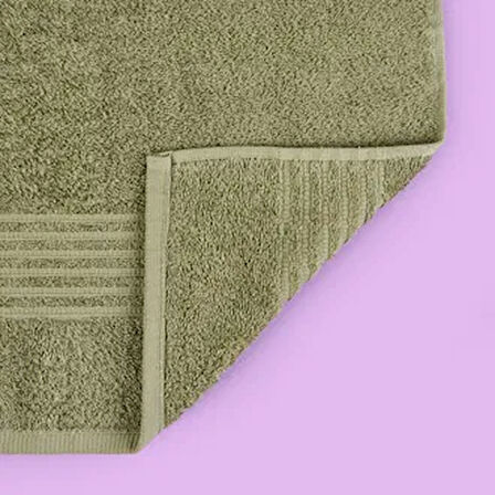 Soft Samantha Yüz Havlusu - Haki - 50x100 cm