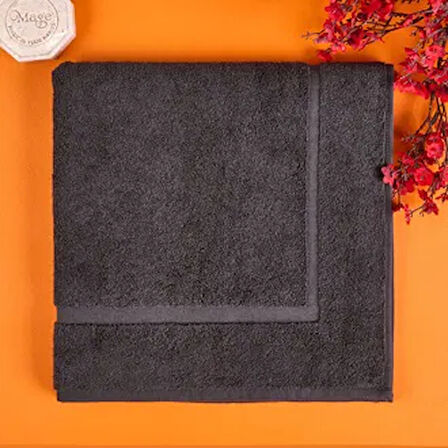 Soft Samantha Ayak Havlusu - Antrasit - 60x60 cm
