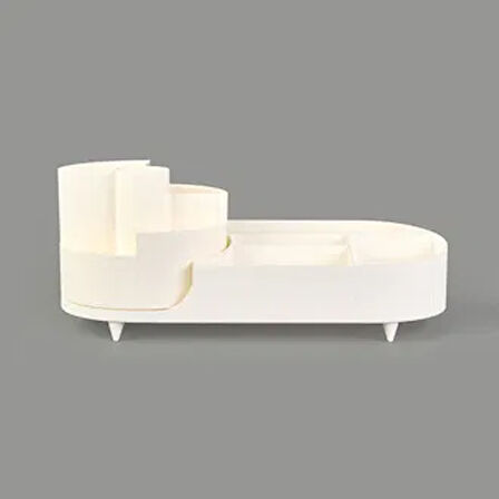 Home 360 °C Dönebilen Makyaj Organizeri - Beyaz