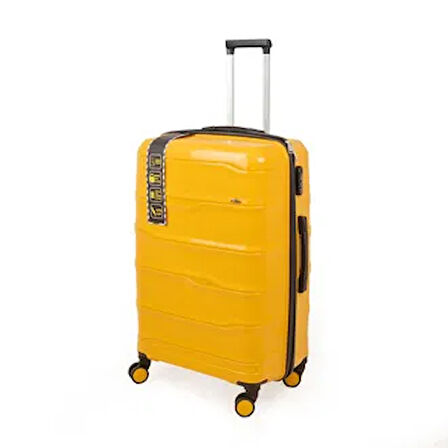 PP Büyük Boy Valiz - Hardal - 77x45x32 cm